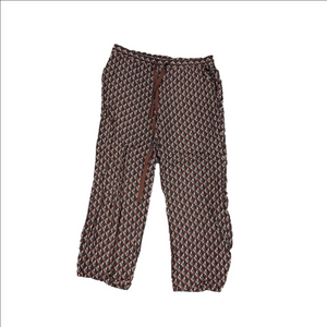 Lord And Taylor Rayon Pull On Elastic Pants brown